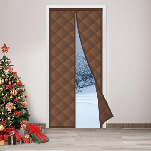 HOXHA Magnetic Thermal Inlusated Door Curtain Fits Door Size 32 × ...