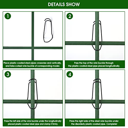 48 x 48Inch Foldable Cucumber Trellis Set, A-Frame Cucumber Trelli...