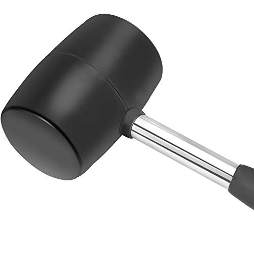 HOZEON 4 PCS Rubber Mallet Set, 32 16 10 8 Oz Rubber Head Hammer w...