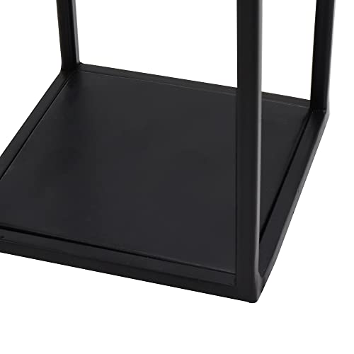 HPC Decor Modern Farmhouse Lantern Decor- Black Metal Candle Lante...