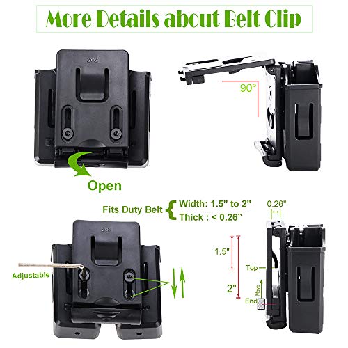 HQDA Universal Double Magazine Holster, Mags Pouch, Fits Glock 17 ...