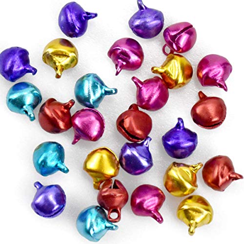 HQDeal 300PCS Colorful Jingle Bells with Storage Box, Small Bells ...