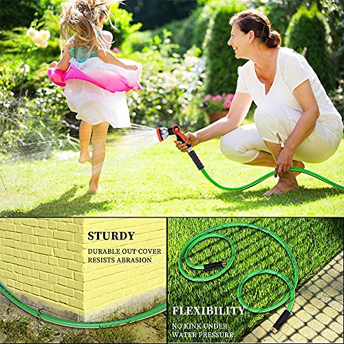 HQMPC Garden Hose 5/8IDx20 Hose Durable PVC Non Kinking Heavy Wa...