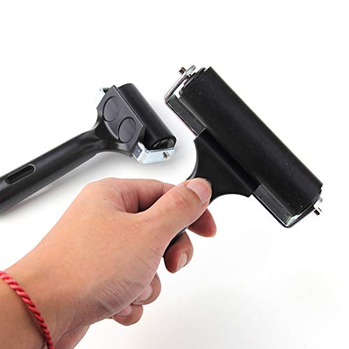 2Pcs Rubber Roller Brayer Rollers Hard Rubber 3.8 and 2.2 Inch for...