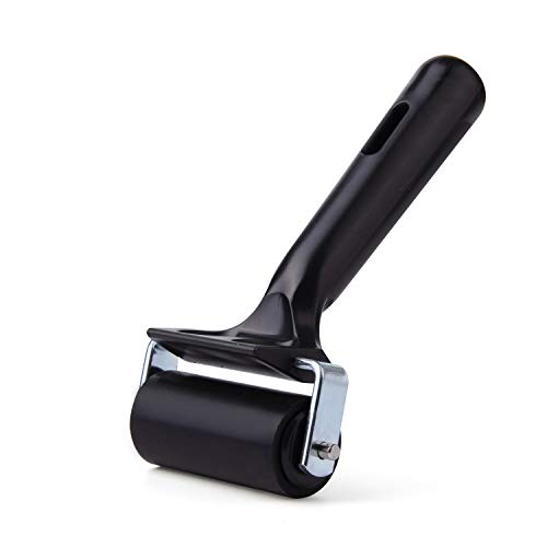 2Pcs Rubber Roller Brayer Rollers Hard Rubber 3.8 and 2.2 Inch for...