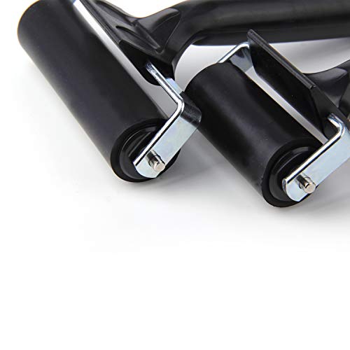 2Pcs Rubber Roller Brayer Rollers Hard Rubber 3.8 and 2.2 Inch for...