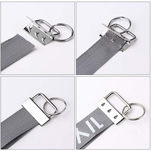 50 Sets Key Fob Hardware Key Fob Keychain Wristlet with Split Ring...