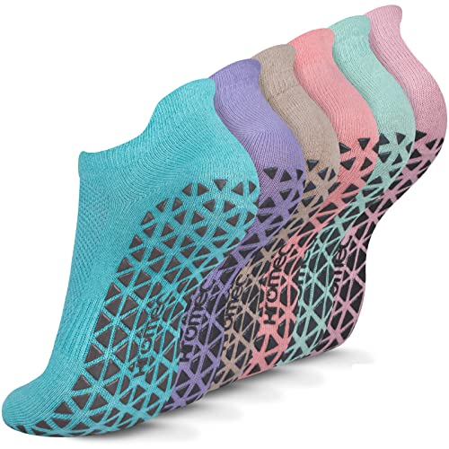 Non Slip Yoga Socks with Grips for Pilates, Ballet, Barre, Barefoo...