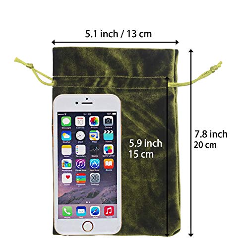 HRX Package Soft Velvet Gift Bags, 5.1x7.8 inch Velvet Drawstring ...