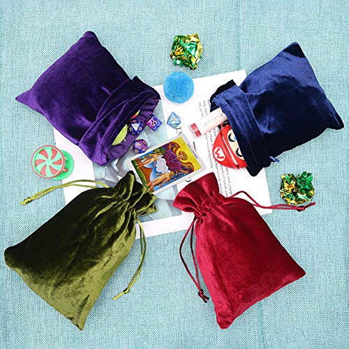 HRX Package Soft Velvet Gift Bags, 5.1x7.8 inch Velvet Drawstring ...