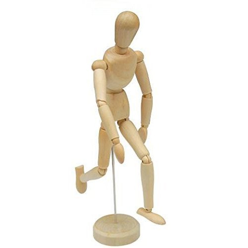 HSOMiD 12 Artists Wooden Manikin Jointed Mannequin Perfect for H...