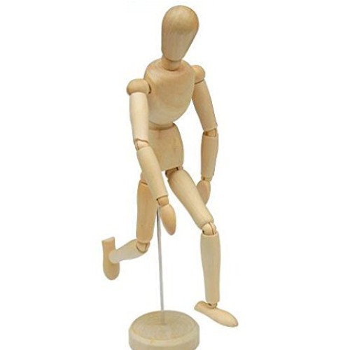HSOMiD 12 Artists Wooden Manikin Jointed Mannequin Perfect for H...