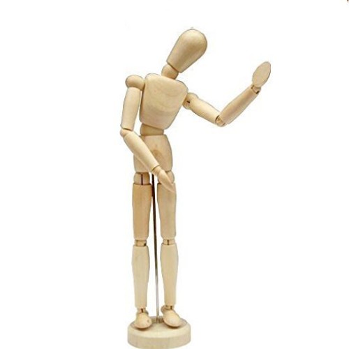HSOMiD 12 Artists Wooden Manikin Jointed Mannequin Perfect for H...