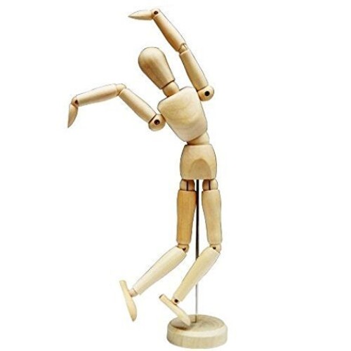 HSOMiD 12 Artists Wooden Manikin Jointed Mannequin Perfect for H...