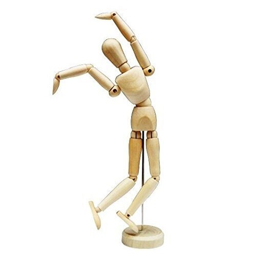 HSOMiD 12 Artists Wooden Manikin Jointed Mannequin Perfect for H...