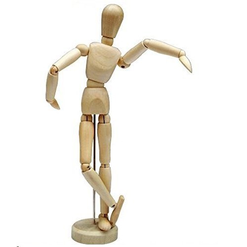 HSOMiD 12 Artists Wooden Manikin Jointed Mannequin Perfect for H...
