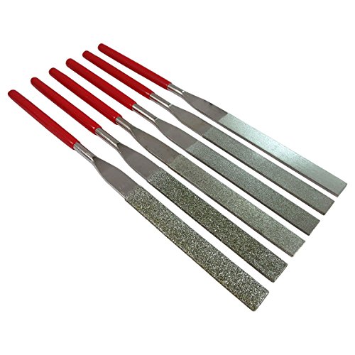 HTS 101I0 6Pc 180mm / 40-600 Grit Diamond Flat File Set