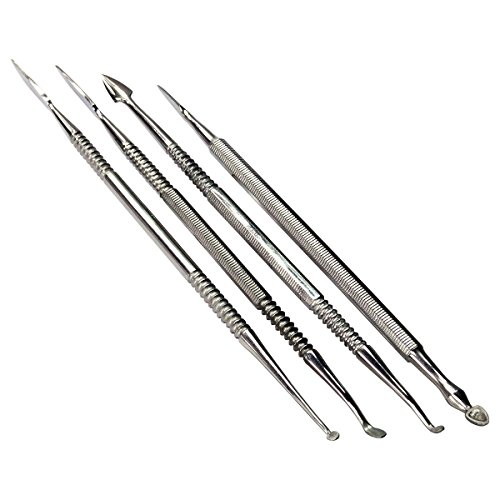 HTS 156C1 4 Pc Stainless Steel Spearhead Carver Wax & Clay Sculpti...