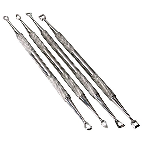 HTS 156C4 4 Pc Stainless Steel Hollow Tip Carver Wax & Clay Sculpt...