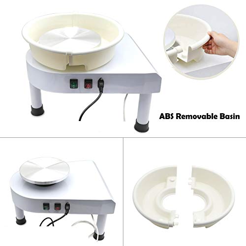 HTTMT- 25CM Triangle Electric Pottery Wheel Ceramic Machine Work C...