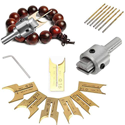 Upgraded Version Wood Beads Making Kit, Wooden Bead Maker Beads Dr...
