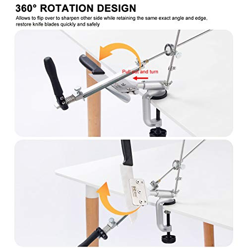 RUIXIN PRO RX-008 Premium Knife Sharpening Kit With 6 Whetstones 1...