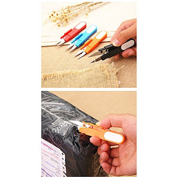 HuanX35 4336853583 4pcs Portable Scissor Multipurpose U-Type Cutte...