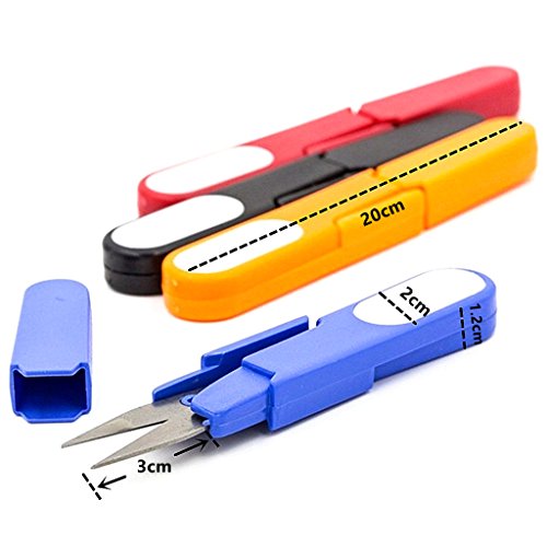 HuanX35 4336853583 4pcs Portable Scissor Multipurpose U-Type Cutte...