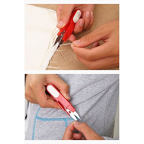 HuanX35 4336853583 4pcs Portable Scissor Multipurpose U-Type Cutte...
