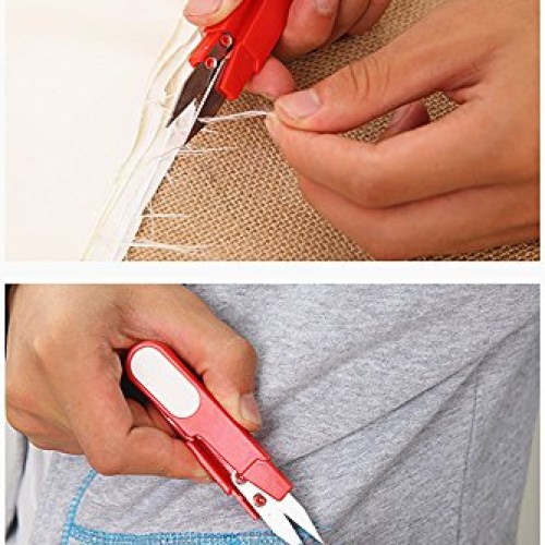HuanX35 4336853583 4pcs Portable Scissor Multipurpose U-Type Cutte...