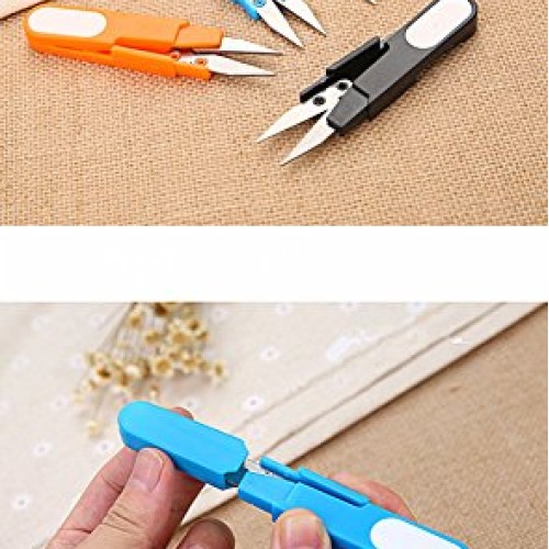 HuanX35 4336853583 4pcs Portable Scissor Multipurpose U-Type Cutte...