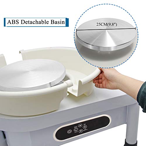 Huanyu Pottery Wheel Machine 350W 25CM 9.8 Electric Ceramic Machi...
