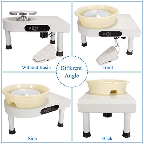 Huanyu Pottery Wheel Machine 350W 25CM 9.8 Electric Ceramic Machi...