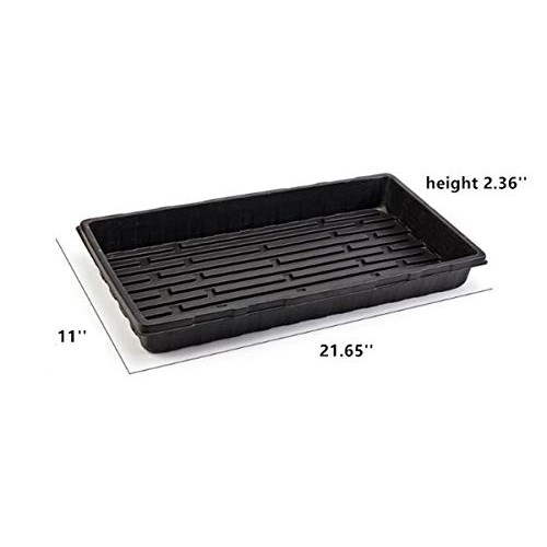 5 Pack Garden Growing Trays No Drain Holes - Plastic Plant Trays N...