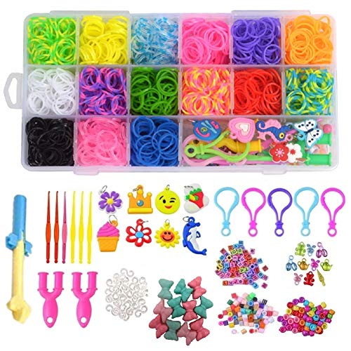 Huastyle Rainbow Rubber Bands Friendship Bracelet Loom Making Kits...
