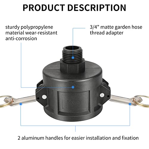 275 330 Gallon IBC Tote Fittings, Huazu IBC Tote Tank Drain Adapte...