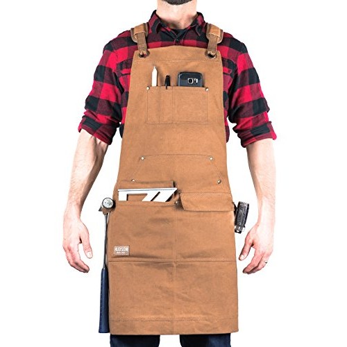 Hudson Durable Goods - Woodworking Edition - Waxed Canvas Apron B...