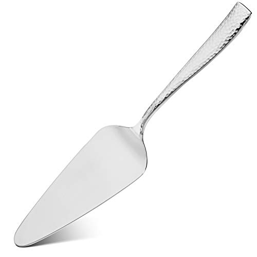 Hudson Essentials Hammered 18/10 Stainless Steel Cake Knife & Cake...