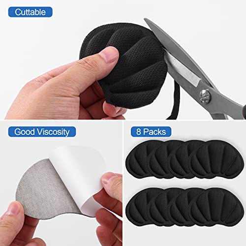 Back of Heel Cushion Pads, Adhesive Heel Grips Inserts for Boots, ...