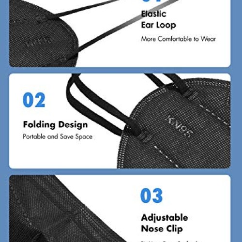 KN95 Face Mask, 30 Pack Individually Wrapped, 5-Ply Breathable & C...