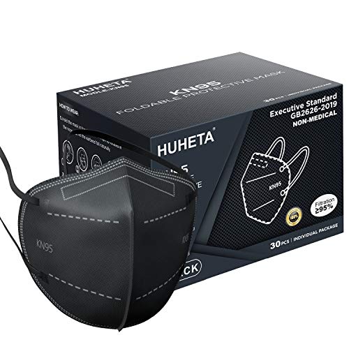 KN95 Face Mask, 30 Pack Individually Wrapped, 5-Ply Breathable & C...