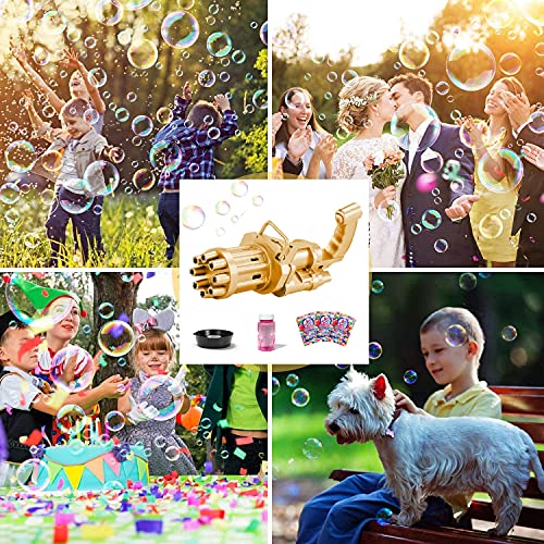Bubble Blaster, Gatling Bubble Machine, 8-Hole Bubble Automati...