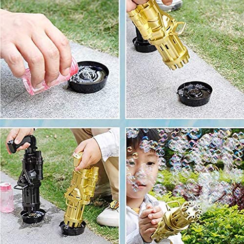 Bubble Blaster, Gatling Bubble Machine, 8-Hole Bubble Automati...
