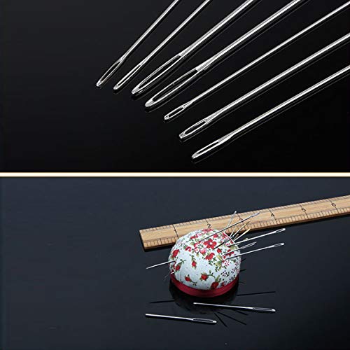 16 PCS Jumbo Bent Tip Tapestry Needles and Large-Eye Blunt Steel D...