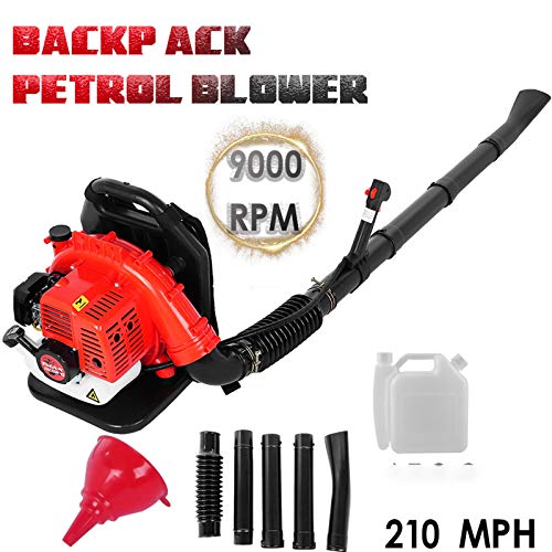 Huily 63cc 2.3Hp High Performance Gas Powered Back Pack Leaf Blowe...