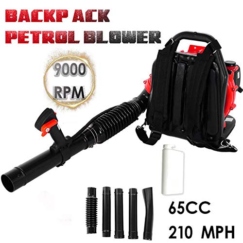 Huily 63cc 2.3Hp High Performance Gas Powered Back Pack Leaf Blowe...