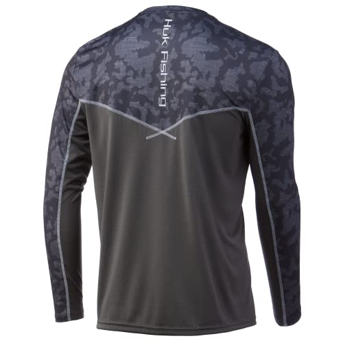 HUK mens Icon X Camo Long Sleeve Shirt |Performance Fishing Shirt,...