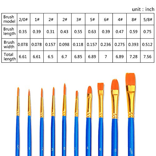 20 Pcs Paint Pallet Brushes with 6 Pcs Paint Trays for Kids and Ad...