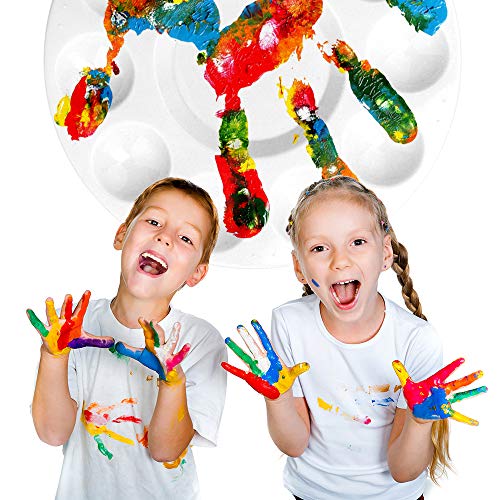 20 Pcs Paint Pallet Brushes with 6 Pcs Paint Trays for Kids and Ad...