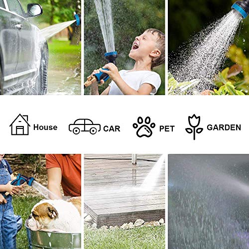 HULOSAN Expandable Garden Hose with 9 Function Nozzle, Leakproof L...